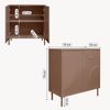 Sideboard Holea mit 2 Türen 75x70x34 cm Mocha Mousse Braun [en. casa] Bild 4