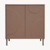 Sideboard Holea mit 2 Türen 75x70x34 cm Mocha Mousse Braun [en. casa] Bild 5