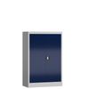 Aktenschrank Metallschrank mit 2 Türen, 1200 x 800 x 380 mm, lichtgrau/enzianblau Bild 2