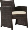CLP Polyrattan Sitzgruppe Toruba mit Tisch Sesseln Sofa wetterfest für den Garten,braun Bild 5