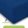 Jersey Spannbettlaken 180-200x200cm 100% Baumwolle Marine Bild 3