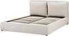 Bett mit Stauraum BAJONNA Stoff Beige 160 x 200 cm Bild 5