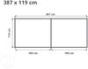 GFP Aluminium Hochbeet KINGSIZE DANIELA - 387 x 119 x 77 cm - Alu natur, Stecksystem, langlebig Bild 5