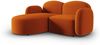 Micadoni Ecksofa Blair 3-Sitzer Links Samtstoff Terrakotta Bild 2
