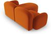 Micadoni Ecksofa Blair 3-Sitzer Links Samtstoff Terrakotta Bild 3