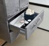 Saphir Midischrank Quickset 945 Badschrank 50 cm breit, 2 Türen, 2 Schubladen Badezimmer-Midischrank inkl. Türdämpfer, Griffe in Chrom glänzend Bild 4