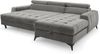 AX LIVING Grau Eckcouch mit Schlaffunktion Arkucio Mini 260cm R Bild 4