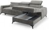 AX LIVING Grau Eckcouch mit Schlaffunktion Arkucio Mini 260cm R Bild 3