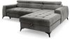AX LIVING Grau Eckcouch mit Schlaffunktion Arkucio Mini 260cm R Bild 2