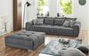 Big Sofa 'MOLDAU XXL' mit Kissen, Microfaser dunkelgrau Bild 2