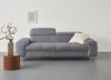 COTTA 3-Sitzer Chef, Big-Sofa mit Kopfteilverstellung, edle Metallkufen Bild 5