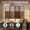 Raumteiler Sondergröße 2 m Höhe Paravent Spanische Wand Sichtschutz 200 cm x 160 cm Bild 5