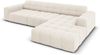 Micadoni Ecksofa Jennifer 4-Sitzer Rechts Samt Helles Beige Bild 3