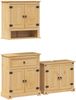 vidaXL 3-tlg. Badmöbel-Set CoronaMassivholz Kiefer 3334638 Bild 2