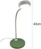 Kinder Schreibtischleuchte Grün-Grau mit Flexarm, Höhe 43cm Bild 3