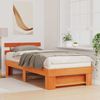 vidaXL Bettrahmen Wachsbraun 90 x 200 cm Massives Kiefernholz 872502 Bild 3