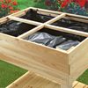 Hochbeet 4 Fächer Gartenbeet Holz Blumenständer Pflanzkasten Pflanztisch Gemüse Bild 4