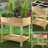 Hochbeet 4 Fächer Gartenbeet Holz Blumenständer Pflanzkasten Pflanztisch Gemüse Bild 2