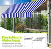 Klemmmarkise Sonnenschutz Markise 150-400cm LED Balkon Terasse Fenstermarkise Ausziehbar Windschutz Bild 2