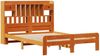 vidaXL Massivholzbett mit Regal ohne Matratze Wachsbraun 150x200 cm 3308881 Bild 3