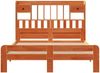 vidaXL Massivholzbett mit Regal ohne Matratze Wachsbraun 150x200 cm 3308881 Bild 4