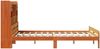 vidaXL Massivholzbett mit Regal ohne Matratze Wachsbraun 150x200 cm 3308881 Bild 5