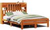 vidaXL Massivholzbett mit Regal ohne Matratze Wachsbraun 150x200 cm 3308881 Bild 2
