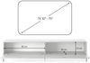 Selsey 'Lammelo' TV-Lowboard, greige mit Lamellen, 44 x 175 x 32 cm Bild 5