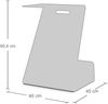 ASSMANN Beistelltisch Easy Boy Schwarz 40x45x60cm Aluminium Bild 3