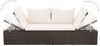 vidaXL Gartenbett Braun 195×60 cm Poly Rattan 43954 Bild 4