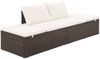 vidaXL Gartenbett Braun 195×60 cm Poly Rattan 43954 Bild 2