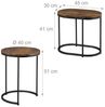 Relaxdays Satztisch 2er Set Industrial Design Bild 4