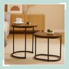 Relaxdays Satztisch 2er Set Industrial Design Bild 2