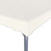 vidaXL Pavillon mit LED-Lichterkette 300x300 cm Cremeweiß Aluminium 3070342 Bild 5
