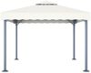 vidaXL Pavillon mit LED-Lichterkette 300x300 cm Cremeweiß Aluminium 3070342 Bild 4
