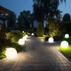 8er Set LED Solarkugel weiß, Erdspieß, DxH 10x38 cm Bild 5