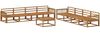 vidaXL Outdoor-Sofagarnitur 9 pcs Natur Massivholz Akazie 3382447 Bild 2