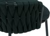 2er-Set Aluminium-Esszimmerstuhl HWC-P89, Indoor Stuhl Armlehne, Stoff/Textil (180 g/m²) Seilgeflecht Rope ~ grün Bild 5