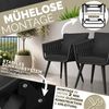 tillvex Gartentisch tillvex® Gartenstuhl Set Wetterfest mit Armlehne Rope Design (Gartenstühle UV-beständig Terrassenstuhl Rope Sessel Gartenmöbel, 2-St, Design Terrasse Balkon Outdoor Garten), belastbar Bild 4