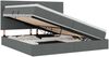vidaXL Aufbewahrungsbett mit Matratze Dunkelgrau 200 x 200 cm 3371740 Bild 2