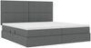 vidaXL Aufbewahrungsbett mit Matratze Dunkelgrau 200 x 200 cm 3371740 Bild 5