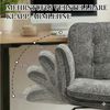 Leawin Drehstuhl Ergonomischer Drehstuhl aus Chenille mit breitem Sitz Bild 4