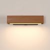 Riserva LED Wandstrahler LED Wandleuchte Holzoptik Schwarz 4W Warmweiß 21 cm Bild 4