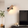 Riserva LED Wandstrahler LED Wandleuchte Holzoptik Schwarz 4W Warmweiß 21 cm Bild 3