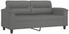 vidaXL 2-Sitzer-Sofa mit Kissen Dunkelgrau 140 cm Mikrofasergewebe 3200973 Bild 4