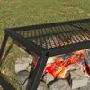 vidaXL Faltbarer Campinggrill Schwarz 58 x 31 x 2 cm Legierter Stahl 42030066 Bild 3