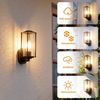 Nettlife Außen-Wandleuchte Schwarz für Innen & Außen Garten E27 Fassung max. 40W, ohne Leuchtmittel, für Terrasse Balkon Hauswand Garten Bild 4