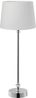 PR Home 71001-420FR01 Tischleuchte Liam silber Stoffschirm weiß 59cm Bild 4