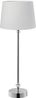 PR Home 71001-420FR01 Tischleuchte Liam silber Stoffschirm weiß 59cm Bild 5