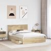 vidaXL Aufbewahrungsbett Sonoma-Eiche 140 x 190 cm Holzwerkstoff 3410800 Bild 3